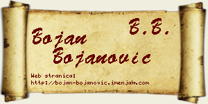 Bojan Bojanović vizit kartica